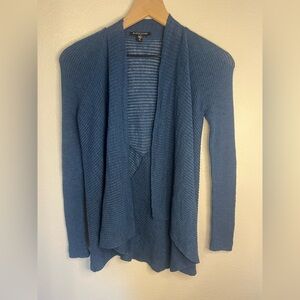 Eileen Fisher Cardigan Ribbed Open Front Wool Long Sleeve Size PS